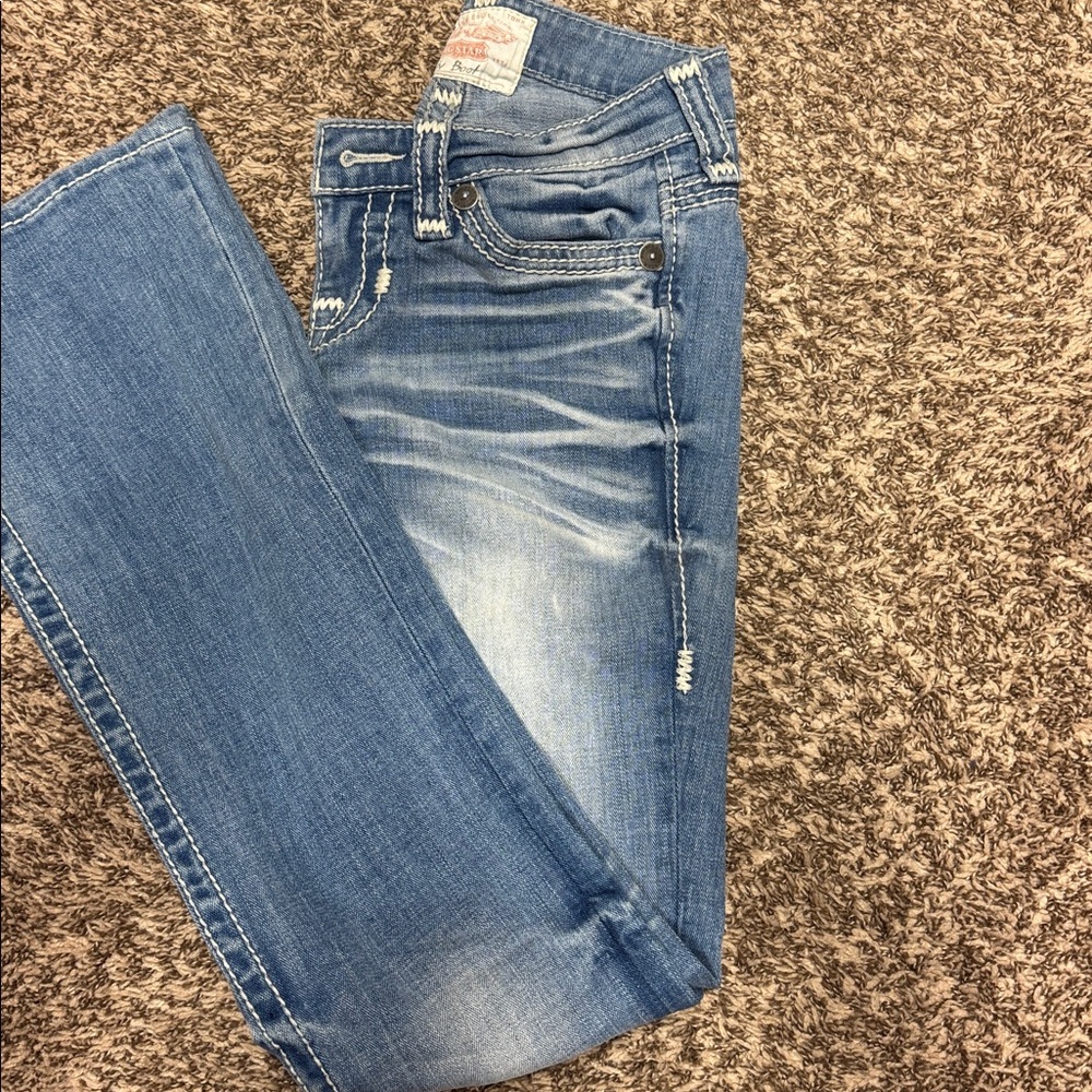 Big Star Boot Cut Light Wash Blue Denim Jeans